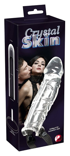 Насадка прозрачная на ремешках Penis Sleeve