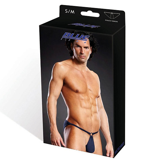 Мужские трусы бикини BlueLine синие, S/M