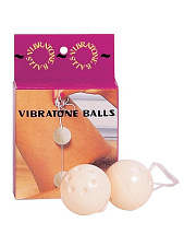 Вибрационные вагинальные шарики 34GP для массажа, диаметр 3.5 см, белые