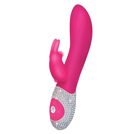 Классический кролик Crystalized 12 режимов, блестящий розовый