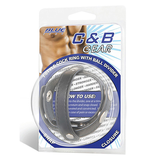 Эрекционное Т-образное кольцо с разделителем мошонки