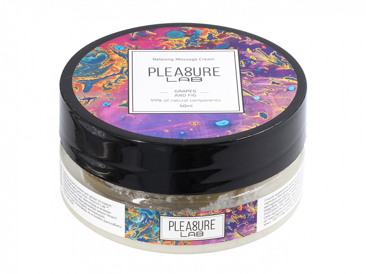 Крем для массажа Pleasure Lab Relaxing Виноград и Инжир, 50 мл