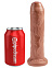 Strap On King Cock Uncut, телесный загорелый 17,8 см