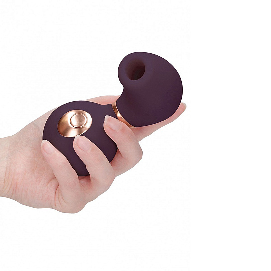 Вакуумно-волновой стимулятор Invincible, водонепроницаемый, фиолетовый