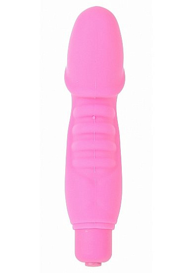 Вибратор с нежной поверхностью POWER PENIS, розовый