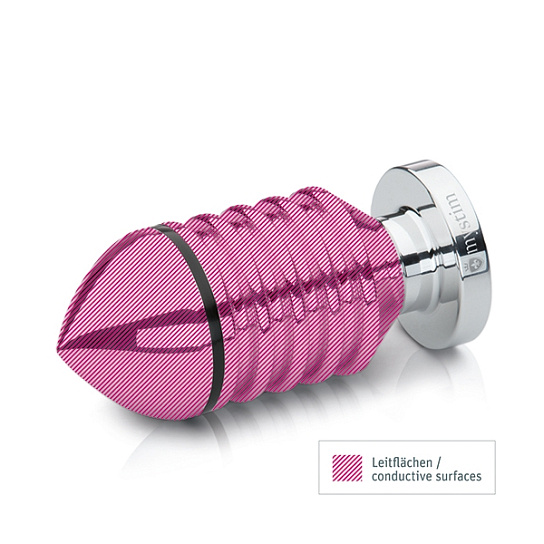 Анальный плаг небольшого размера с электростимуляцией