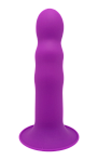 Фаллоимитатор на присоске с двойной плотностью Adrien Lastic HITSENS S03 17.7 см, фиолетовый