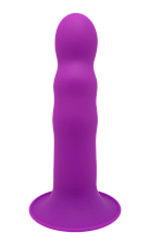 Фаллоимитатор на присоске с двойной плотностью Adrien Lastic HITSENS S03 17.7 см, фиолетовый