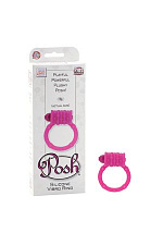 Эрекционное кольцо Posh Silicone Vibro Rings со встроенным вибратором, розовое
