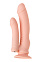 Двойной фаллоимитатор Toyfa A-toys, телесный, 20 см