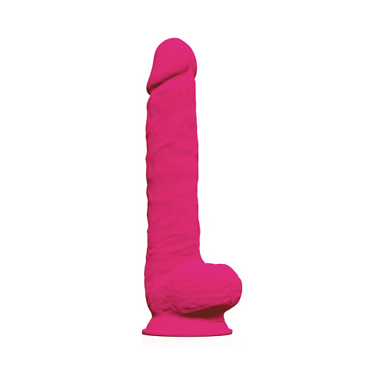 Большой фаллоимитатор из мягкого силикона Adrien Lastic SileXD Model 7,15, фуксия Большой фаллоимитатор из мягкого силикона Adrien Lastic SileXD Model 7,15, фуксия