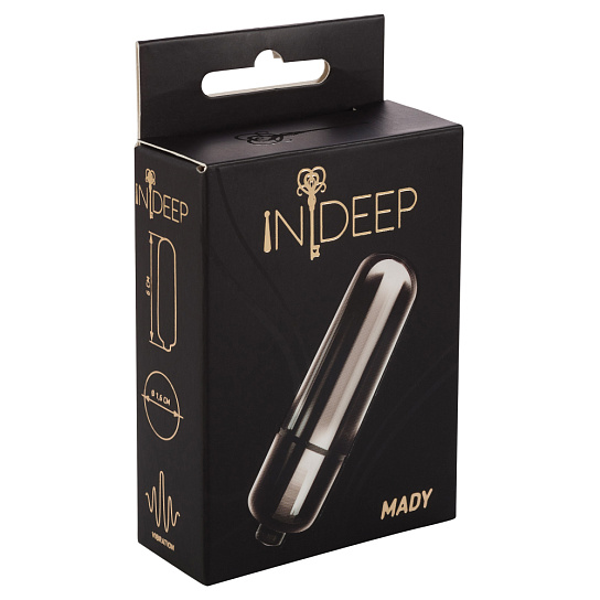 Компактная вибропуля INDEEP MADY, черная