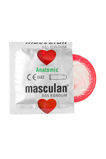 Презервативы Masculan Anatomic анатомические, 3 шт, розовые