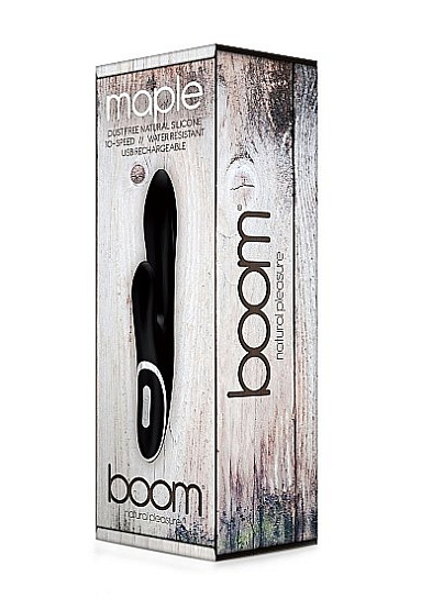 Силиконовый вибратор MAPLE с 10 различными режимами, черный