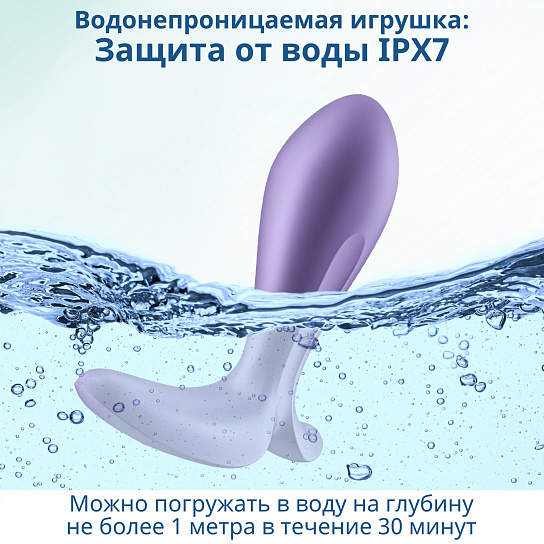 Анальная пробка с вибрацией Satisfyer Intensity Plug, фиолетовая
