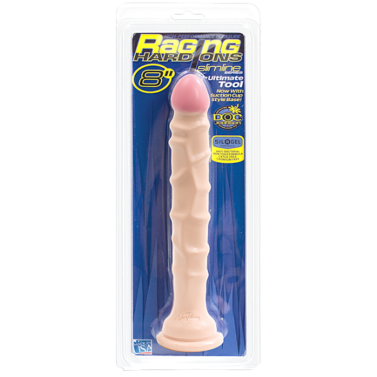 Ребристый анальный стимулятор 21,8 см