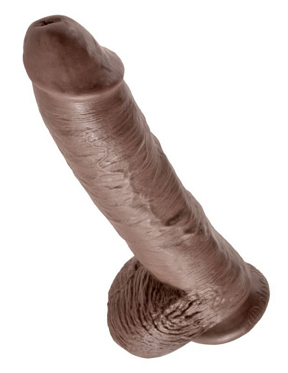 Фаллоимитатор-гигант King Cock с мошонкой, PipeDream, 20 см, коричневый