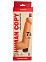 Вибромассажёр женский Human Copy, телесный с головкой, 15 см