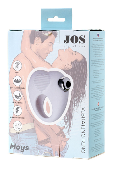 Виброкольцо для продления полового акта Jos Moys, белое