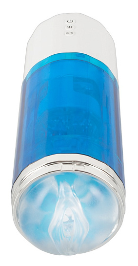 Мастурбатор с тремя функциям: ротация, вибрация и эффект посасывания