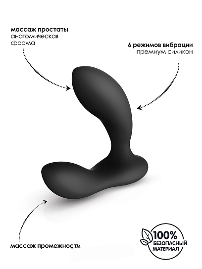 Вибратор для простаты Lelo Bruno, черный