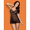 Прозрачный BABYDOLL с соблазнительным вырезом на спине Obsessive, L/XL