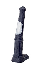Фаллоимитатор зоо мустанга, Erasexa черный, 37 см