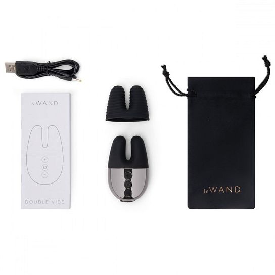 Массажер с двойной вибрацией Le Wand Double Vibe, черный