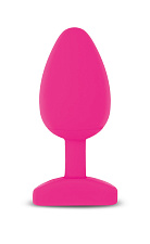 Нежная анальная пробка Gvibe Gplug Bioskin Fun Toys, цвет розовый
