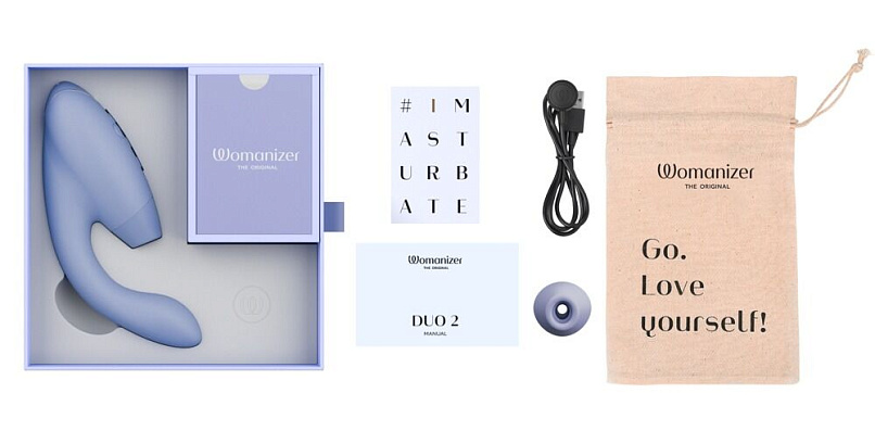 Клиторальный стимулятор Womanizer Duo 2, сиреневый