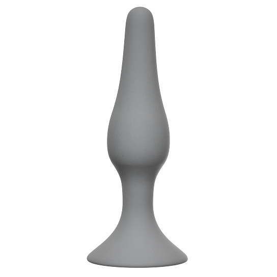 Силиконовая анальная пробка Slim Anal Plug размер L, серая