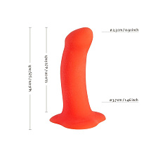 Дилдо Fun Factory Amor, на присоске, 14 см, оранжевое