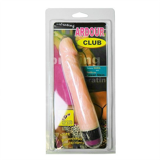 Реалистичный вибратор с изогнутой головкой, 19 см