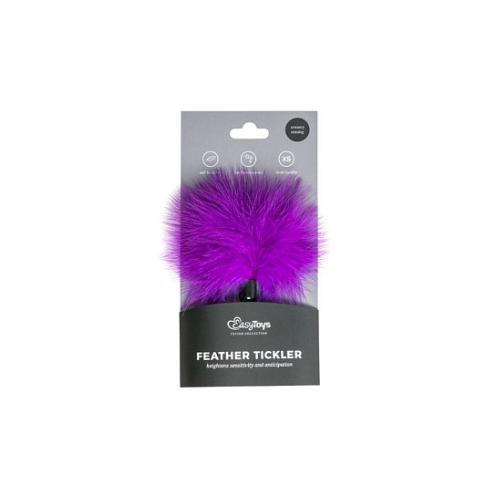 Маленькая щекоталка Easytoys small tickler, фиолетовая Маленькая щекоталка Easytoys small tickler, фиолетовая