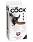 Фаллоимитатор King Cock трусики с насадкой, 16 см, коричневый