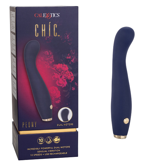 Мощный вибромассажер CHIC PEONY, 20 см