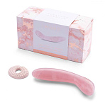 Массажер из камня для зоны G Le Wand Crystal G-Wand, розовый