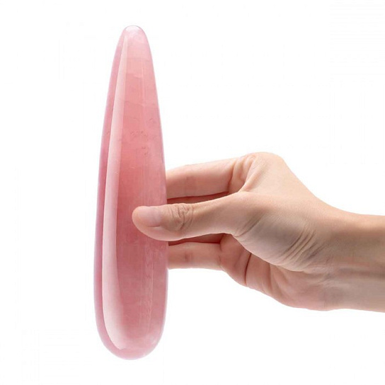 Массажер из камня Le Wand Crystal Wand, розовый