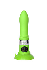 Вибратор SEXUS со сменной панелью управления, 18.5 см, зеленый