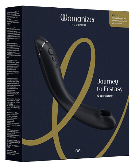 Стимулятор с технологией Pleasure Air для точки G Womanizer OG, черный Стимулятор с технологией Pleasure Air для точки G Womanizer OG, черный