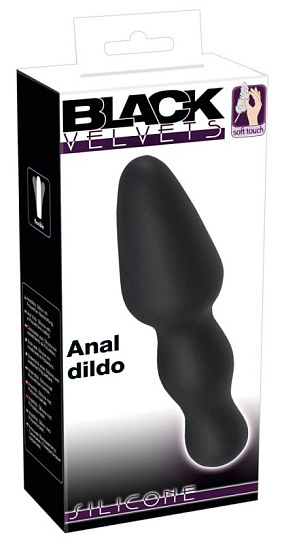 Втулка анальная Black Velvets двухсторонняя, черная
