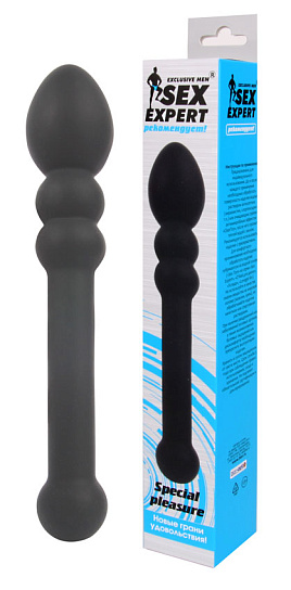 Анальный стимулятор в черном цвете