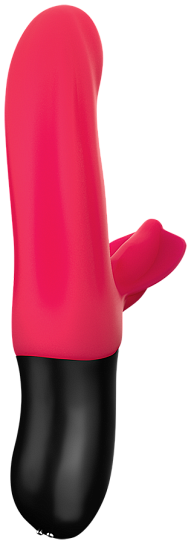 Вагинально-клиторальный пульсатор Bi Stronic Fusion, силикон, красный