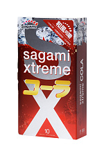 Ароматизированные латексные презервативы Sagami Xtreme Cola №10