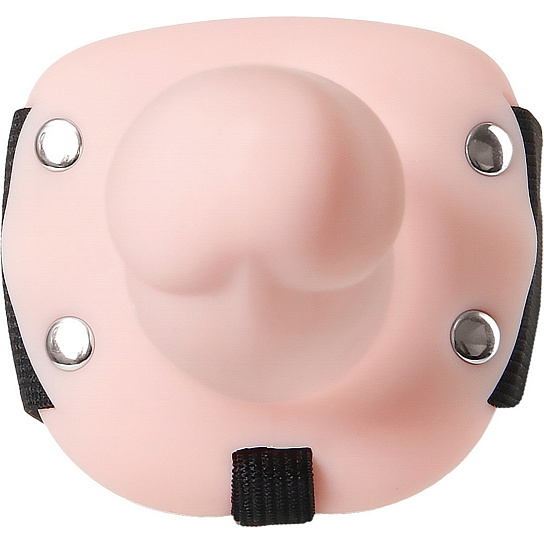 Полый фаллопротез с поясом Adam&Eve Adams FlexSkin Hollow Strap-On