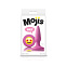 Небольшая силиконовая анальная втулка Moji's с эмоджи, розовая