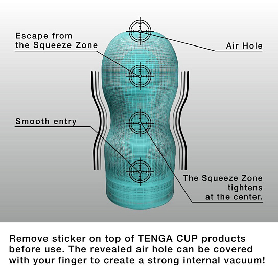 Имитатор орального секса Tenga Deep Throat увеличенного размера