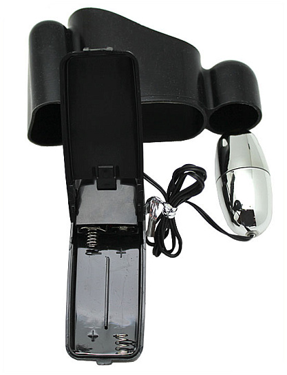 Мини-вибратор на эластичном держателе для мужских помп