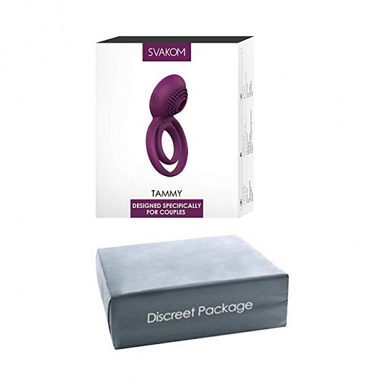 Виброкольцо с подхватом мошонки Svakom Tammy