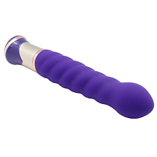 Вибратор в виде закрученной спирали с ярковыраженной головкой Charismatic Vibe, 15 см, фиолетовый